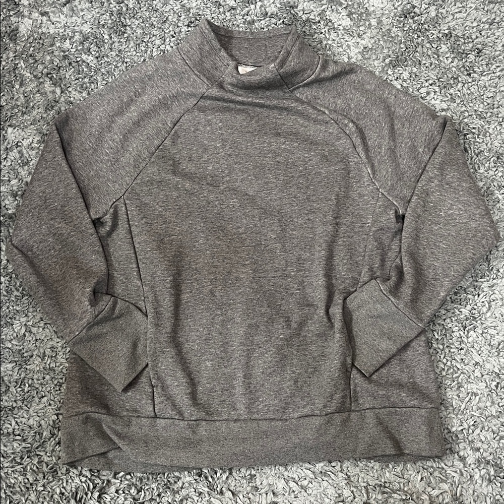 Fabletics Gray Fleece Pullover XXL